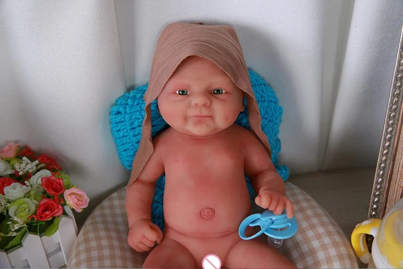 IVITA WG1512 14 Zoll 1.65 kg Ganzkörper-Silikon Bebe Reborn Puppe "Coco" Weiche Puppen Realistische Mädchen Baby DIY Blank Spielzeug für Kinder