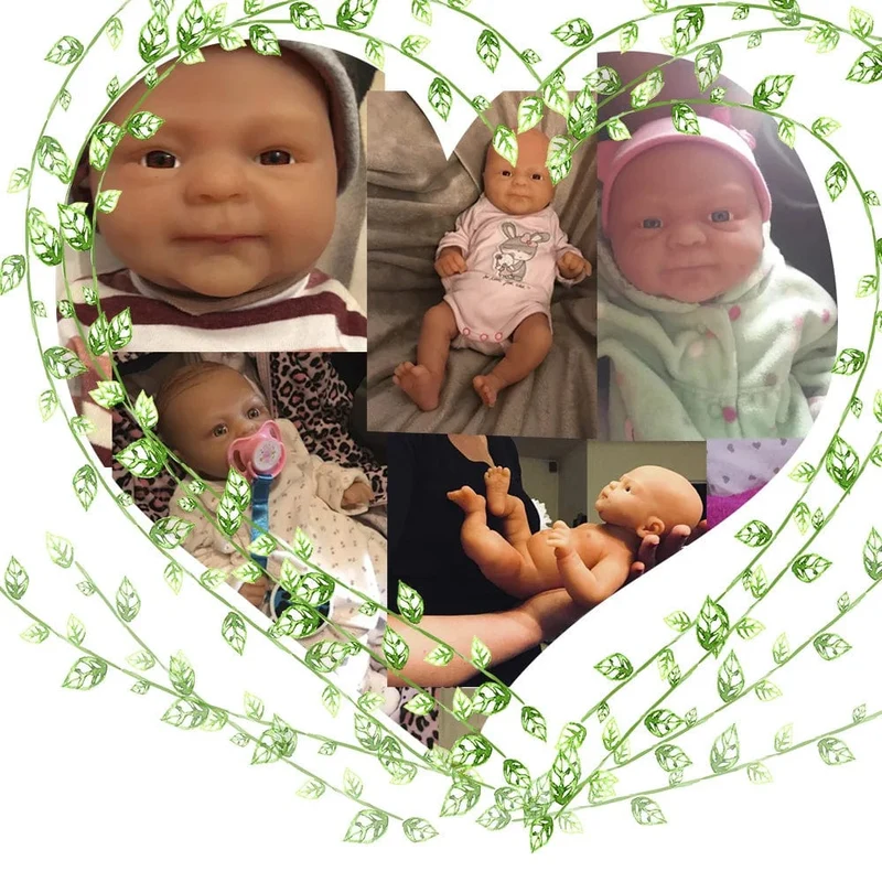IVITA WG1512 14 Zoll 1.65 kg Ganzkörper-Silikon Bebe Reborn Puppe "Coco" Weiche Puppen Realistische Mädchen Baby DIY Blank Spielzeug für Kinder