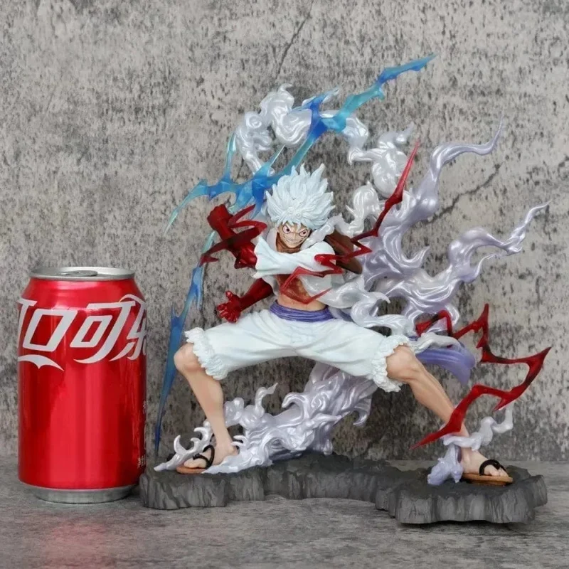 One Piece Nica Luffy Figur greift fest nach dem Blitz Fifth Gear Action Figur Modell Puppe Modell Anime PVC Statue Spielzeug Geschenk