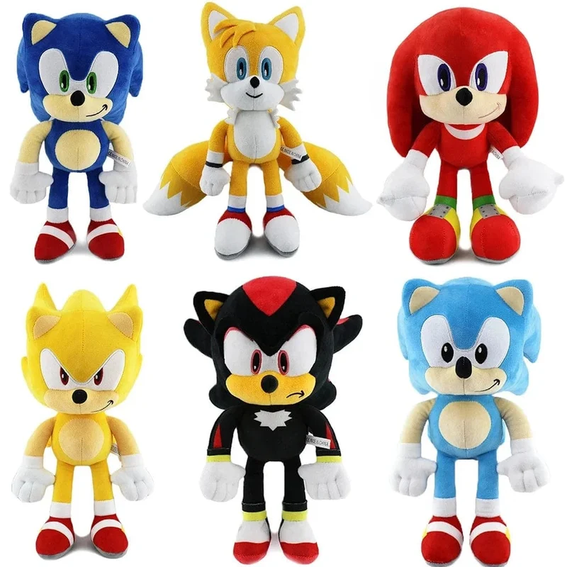 30 cm Sonic Plüsch Spielzeug Cartoon Igel Amy Rose Knöchel Schwanz weiche gefüllte Puppe Kindergeburtstag Sonic schöne Spielzeuge