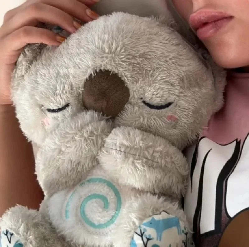 Süßes, beruhigendes Koalabär-Schlafspielzeug für Kinder, beruhigendes Baby, Linderung von Angstzuständen, Atmung, Koala-Spielzeug, Schlafkumpel, Plüschpuppe mit Lichtern