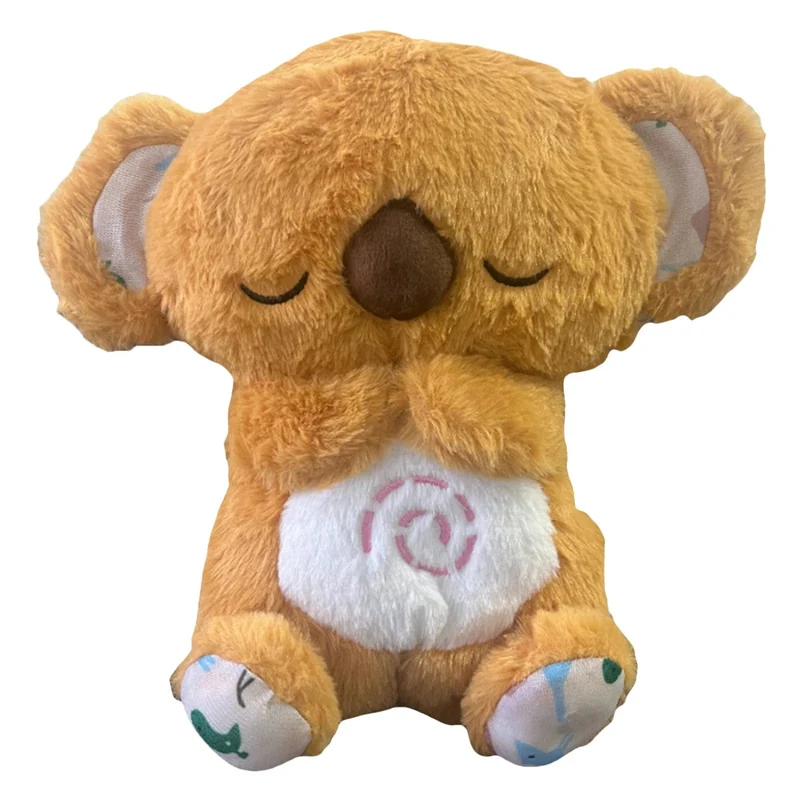 Süßes, beruhigendes Koalabär-Schlafspielzeug für Kinder, beruhigendes Baby, Linderung von Angstzuständen, Atmung, Koala-Spielzeug, Schlafkumpel, Plüschpuppe mit Lichtern