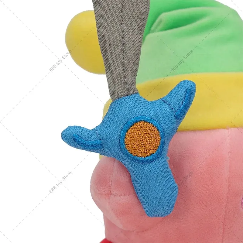Kawaii Anime Star Kirby Schwert Kirby Gefüllter Peluche Plüsch Hochwertiges Cartoon-Spielzeug Tolles Weihnachtsgeburtstagsgeschenk für Kinder
