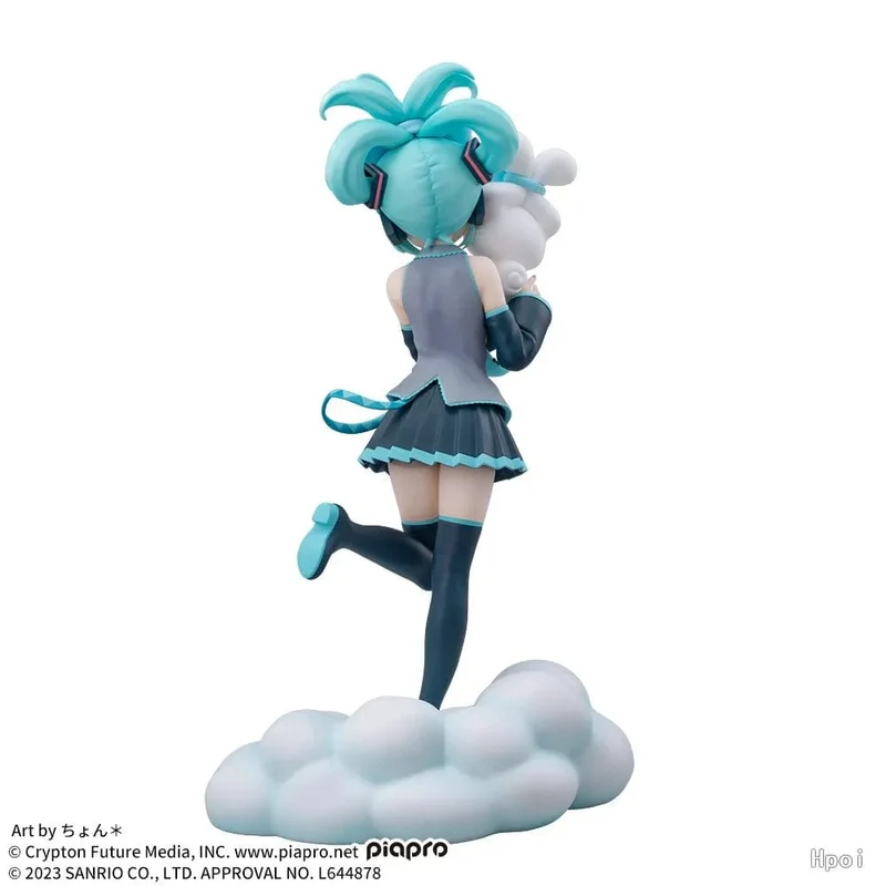 17CM Anime Hatsune Miku X Cinnamoroll Figur Anime Periphere Sammlermodelle Dekorative Dekorationen Kinder Kawaii Geschenk