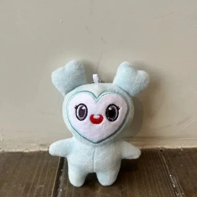 10 cm Lovelys Twice Plüsch Koreanischer Superstar Plüschtiere Cartoon Tier TWICE Momo Puppe Schlüsselanhänger Anhänger Schlüsselanhänger Kindergeschenke