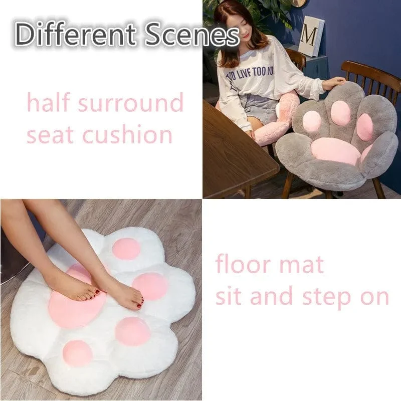 70*60cm Kawaii Katzenpfote Plüsch Spielzeug Niedliche Weiche Angefüllte Bodenkissen Stuhl Sofa Po Pad für Zuhause Zimmer Dekoration Büro Nickerchen Puppen