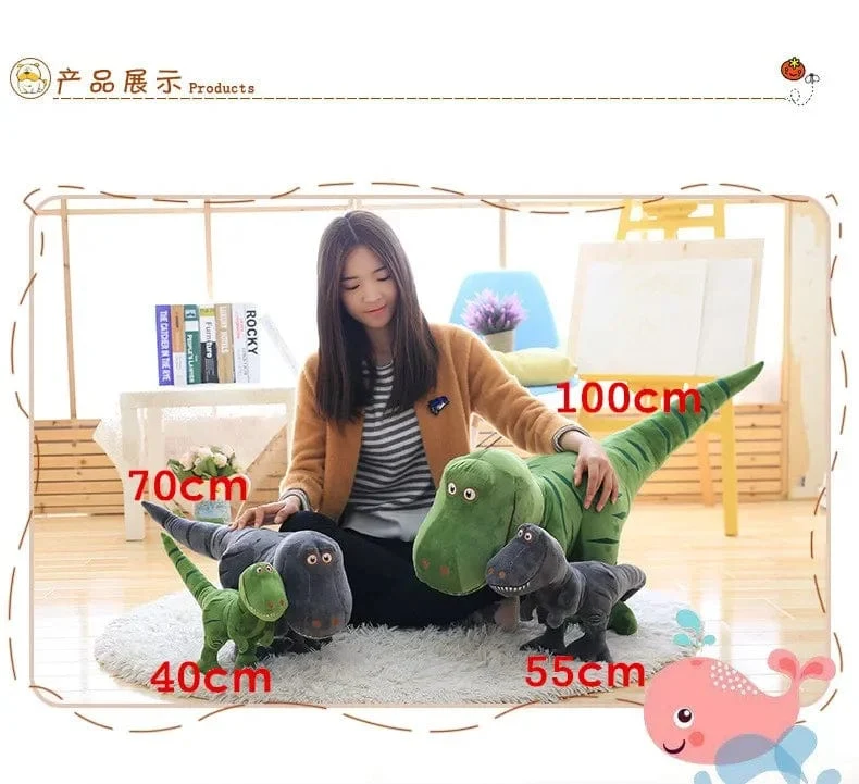1 stück 40-100 cm Neue Dinosaurier Plüschtiere Cartoon Tyrannosaurus Niedliche Stoffpuppen für Kinder Kinder Jungen Geburtstagsgeschenk