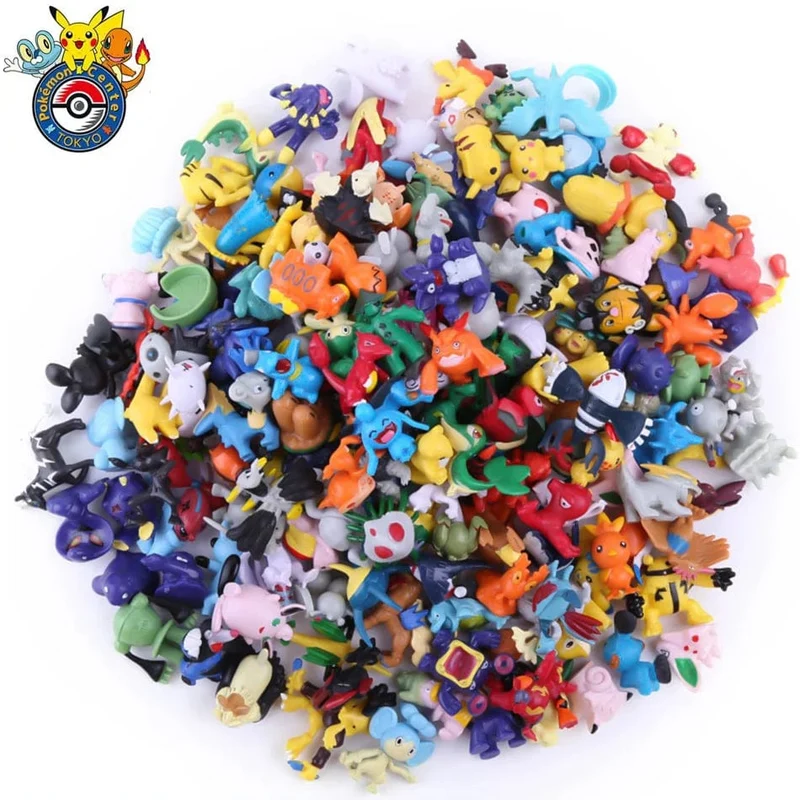24–144 Stück Pokemon-Actionfigur, 2–3 CM, nicht wiederholende Minifiguren, Modellspielzeug, Pikachu, Anime, Kinder, Sammeln, Puppen, Geburtstagsgeschenke
