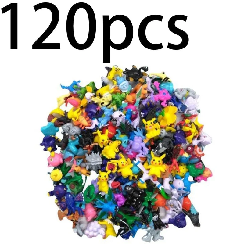 24–144 Stück Pokemon-Actionfigur, 2–3 CM, nicht wiederholende Minifiguren, Modellspielzeug, Pikachu, Anime, Kinder, Sammeln, Puppen, Geburtstagsgeschenke