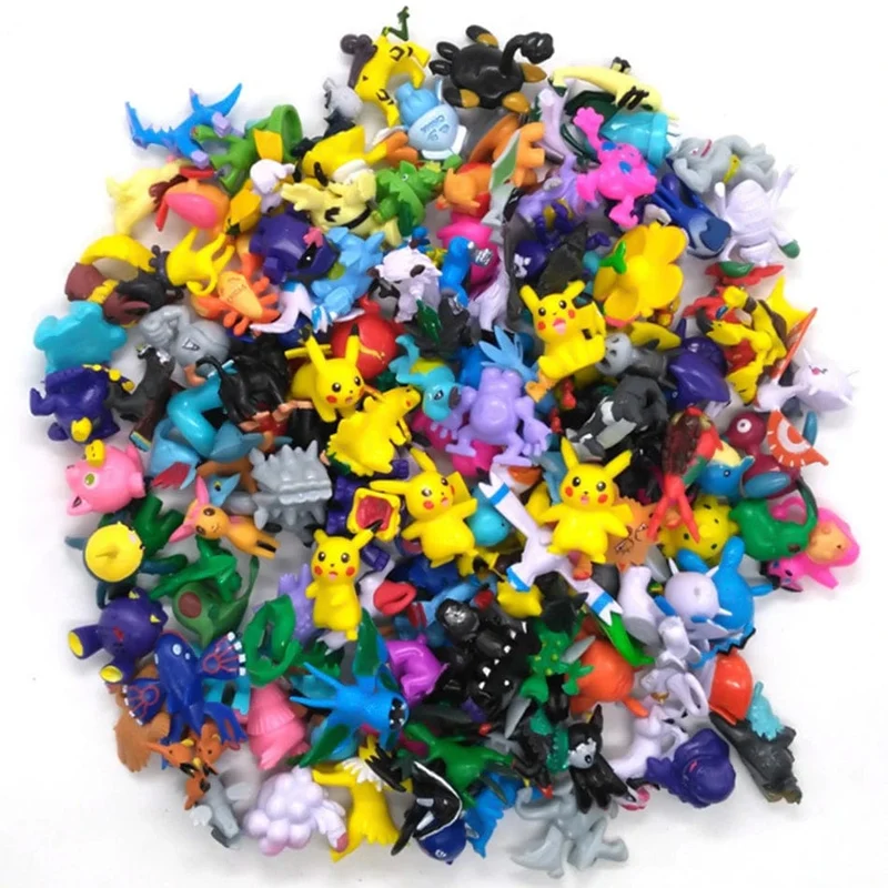 24–144 Stück Pokemon-Actionfigur, 2–3 CM, nicht wiederholende Minifiguren, Modellspielzeug, Pikachu, Anime, Kinder, Sammeln, Puppen, Geburtstagsgeschenke
