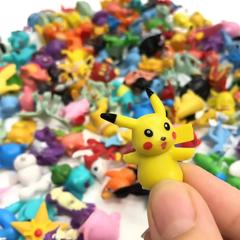 24–144 Stück Pokemon-Actionfigur, 2–3 CM, nicht wiederholende Minifiguren, Modellspielzeug, Pikachu, Anime, Kinder, Sammeln, Puppen, Geburtstagsgeschenke