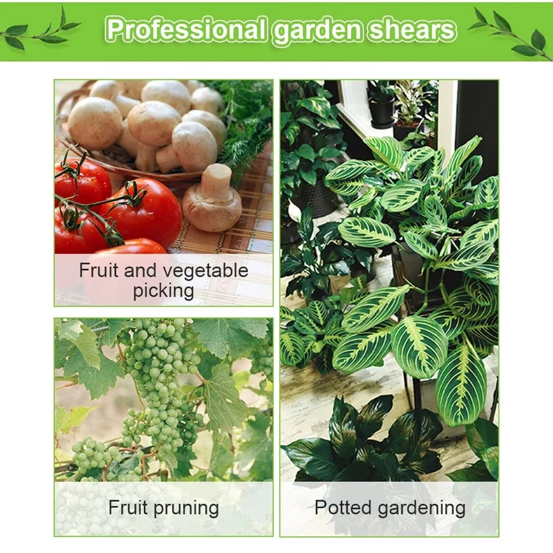 Gartengeräte Gartenschere Bonsai-Schere Metall Gartenschere Beschneidungswerkzeug Handschneider Obstpflücken Unkraut Haushalt Topfpflanzen 1PC