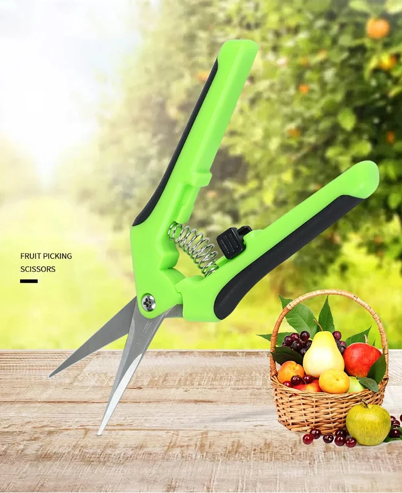 Gartengeräte Gartenschere Bonsai-Schere Metall Gartenschere Beschneidungswerkzeug Handschneider Obstpflücken Unkraut Haushalt Topfpflanzen 1PC