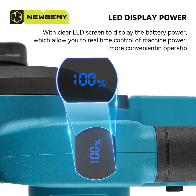 12 Zoll bürstenlose elektrische Säge mit Öler, schnurlose, tragbare Garten-Holzbearbeitungs-Schneidwerkzeugmaschine für Makita 18V-Batterie