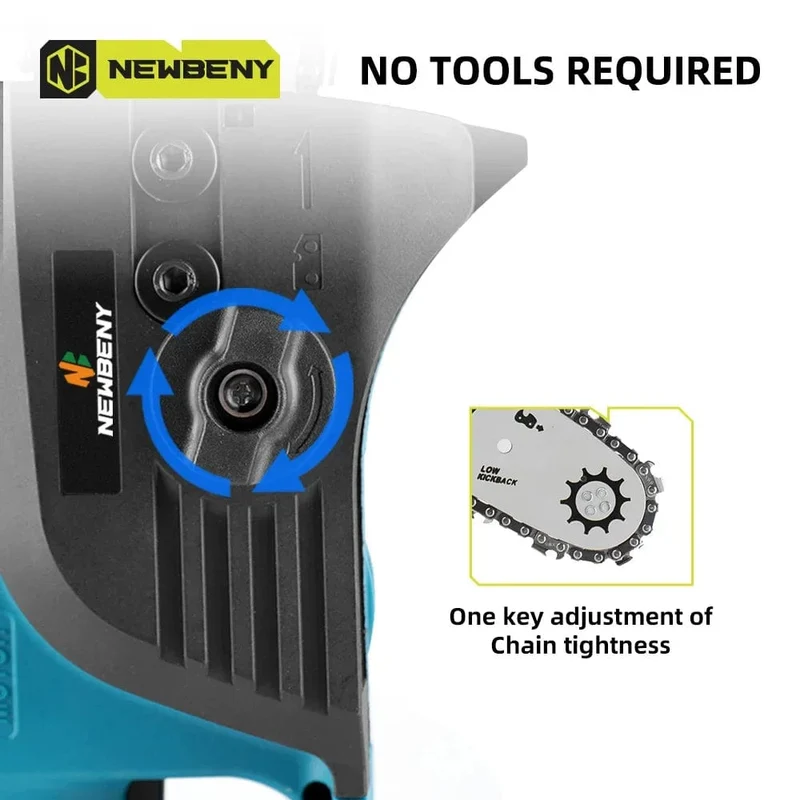12 Zoll bürstenlose elektrische Säge mit Öler, schnurlose, tragbare Garten-Holzbearbeitungs-Schneidwerkzeugmaschine für Makita 18V-Batterie