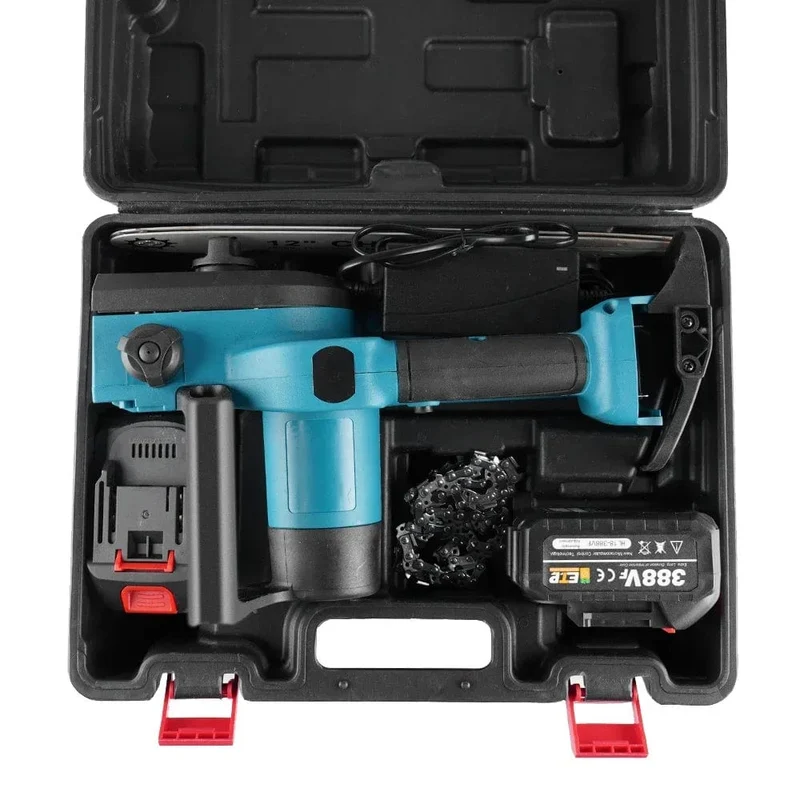12 Zoll bürstenlose elektrische Säge mit Öler, schnurlose, tragbare Garten-Holzbearbeitungs-Schneidwerkzeugmaschine für Makita 18V-Batterie