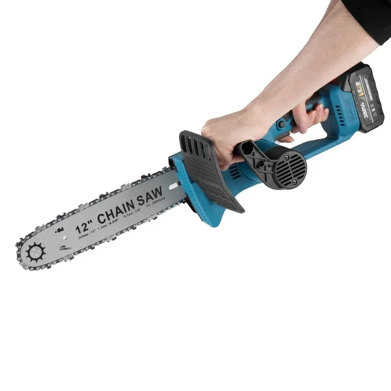 12 Zoll bürstenlose elektrische Säge mit Öler, schnurlose, tragbare Garten-Holzbearbeitungs-Schneidwerkzeugmaschine für Makita 18V-Batterie