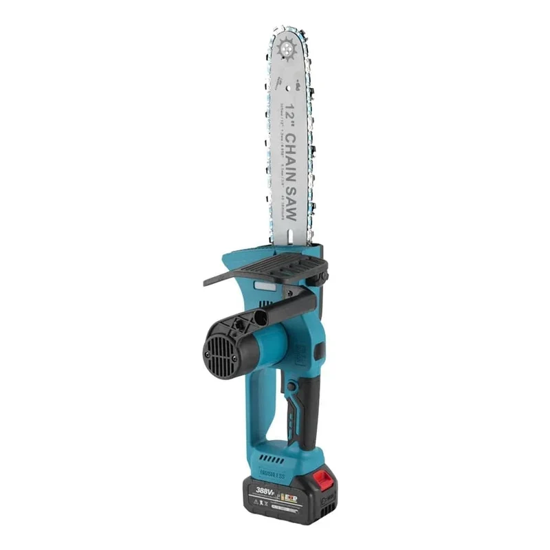 12 Zoll bürstenlose elektrische Säge mit Öler, schnurlose, tragbare Garten-Holzbearbeitungs-Schneidwerkzeugmaschine für Makita 18V-Batterie
