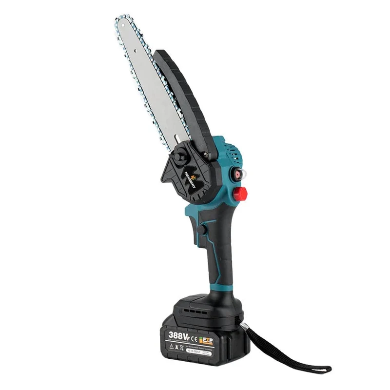 NEWBENY 8 Zoll bürstenlose elektrische Säge mit Öler, kabellose Holzbearbeitungs-Gartensäge, Elektrowerkzeuge für Makita 18V Batterie