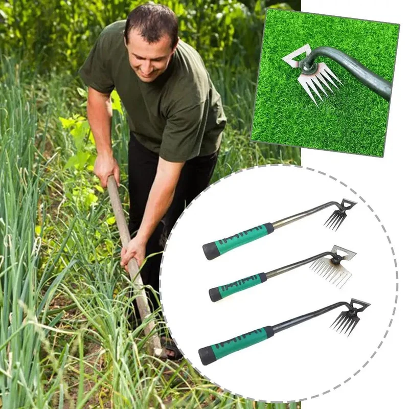 2 In 1 Garten Jäten Werkzeug Manuelle Unkraut Gras Verwurzelung Werkzeug Puller Schaufel Jäten Entfernung Hand Gartenarbeit Lose Boden Garten h2t2