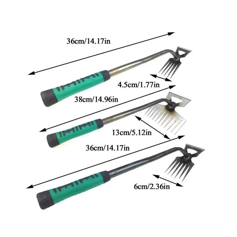 2 In 1 Garten Jäten Werkzeug Manuelle Unkraut Gras Verwurzelung Werkzeug Puller Schaufel Jäten Entfernung Hand Gartenarbeit Lose Boden Garten h2t2