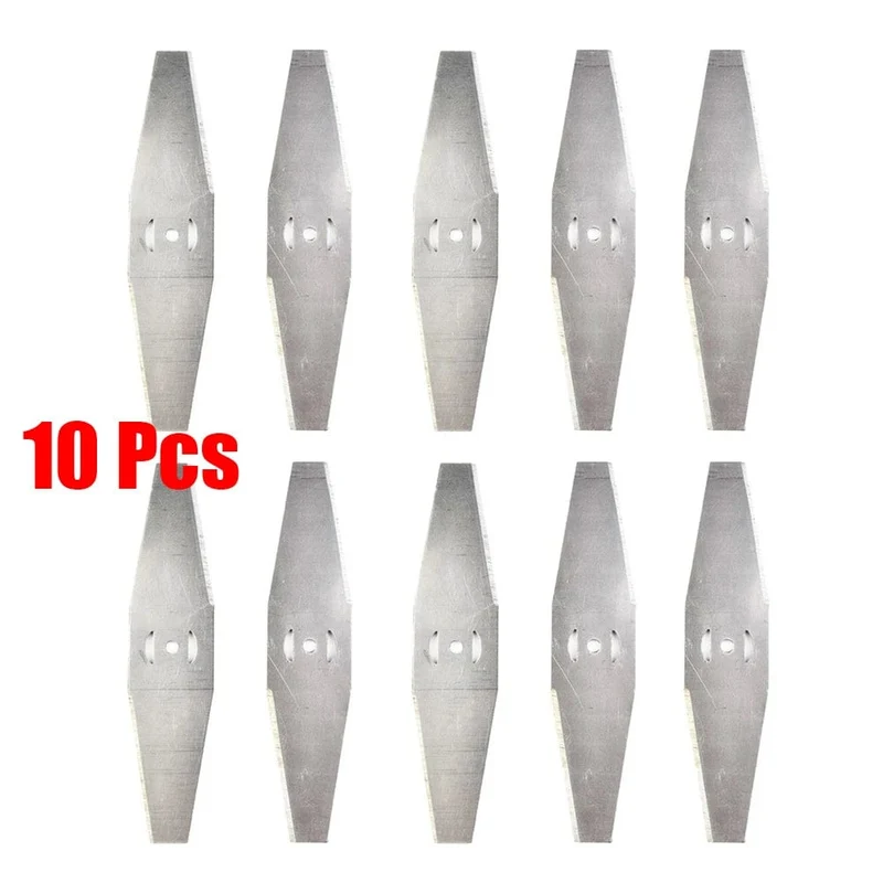 10 stücke Metall Gras Trimmer Klinge Brushcutter Kopf Klingen Garten Power Werkzeuge Rasenmäher Teile Zubehör