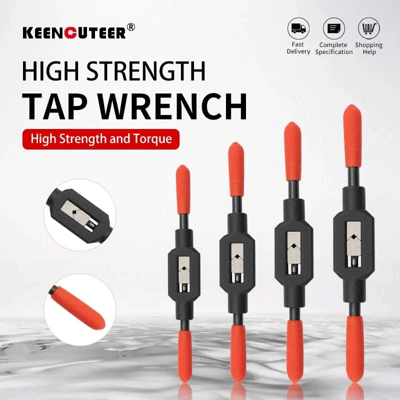 Verstellbarer Windeisengriff für metrische Gewindebohrer M1-M8~M9-M27. Superharter Gewindebohrerreibahle aus Kohlenstoffstahl. Handgewindeschneidwerkzeuge