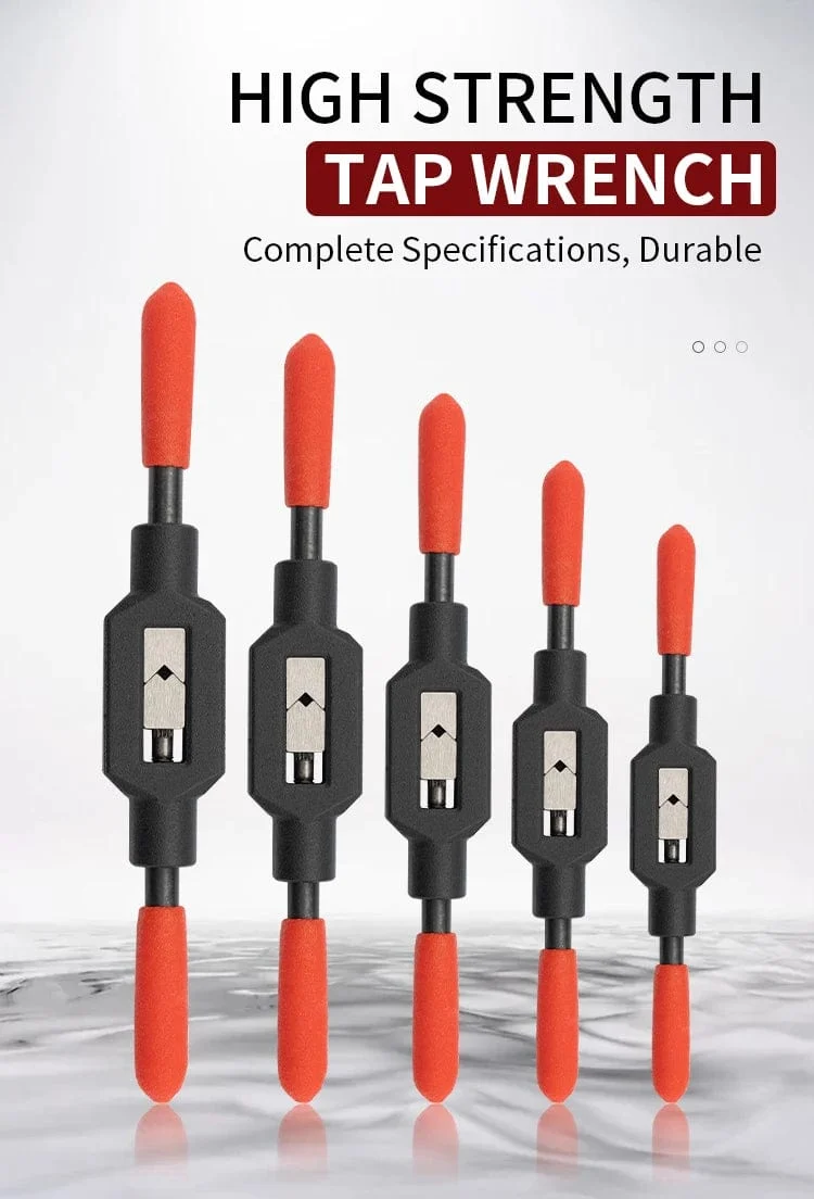 Verstellbarer Windeisengriff für metrische Gewindebohrer M1-M8~M9-M27. Superharter Gewindebohrerreibahle aus Kohlenstoffstahl. Handgewindeschneidwerkzeuge