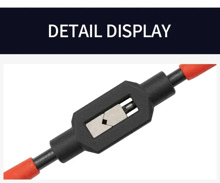 Verstellbarer Windeisengriff für metrische Gewindebohrer M1-M8~M9-M27. Superharter Gewindebohrerreibahle aus Kohlenstoffstahl. Handgewindeschneidwerkzeuge