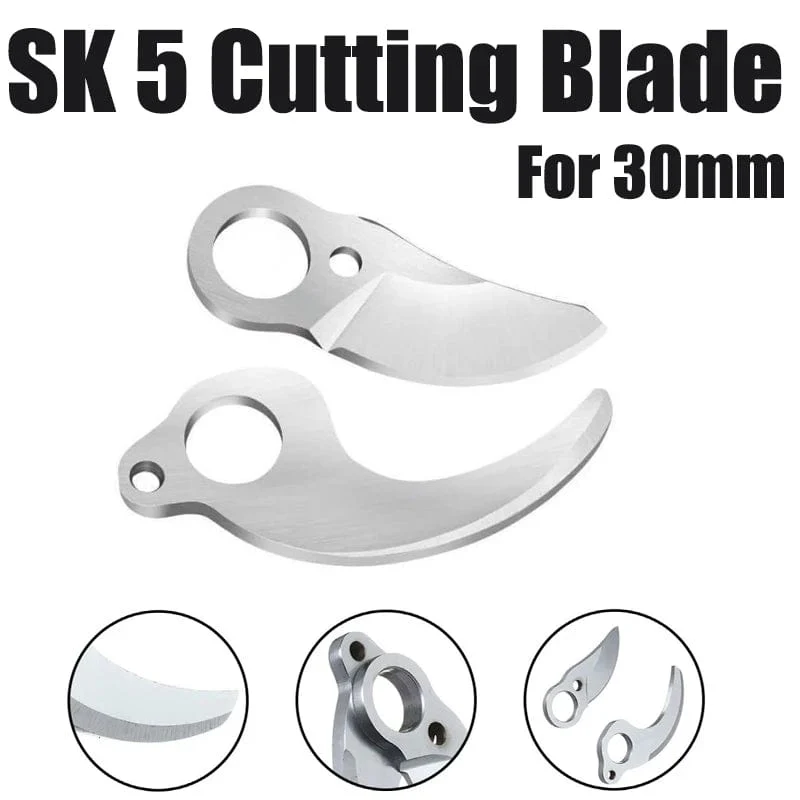 1 Paar SK5 Klingen für elektrische Gartenschere, 30 mm, scharfe Schneidklinge, Zubehör zum Beschneiden von Zweigen, Bäumen, Bonsai, Obstgartenwerkzeug