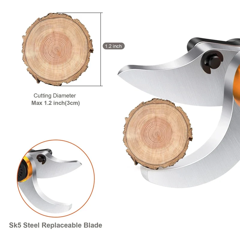 1 Paar SK5 Klingen für elektrische Gartenschere, 30 mm, scharfe Schneidklinge, Zubehör zum Beschneiden von Zweigen, Bäumen, Bonsai, Obstgartenwerkzeug