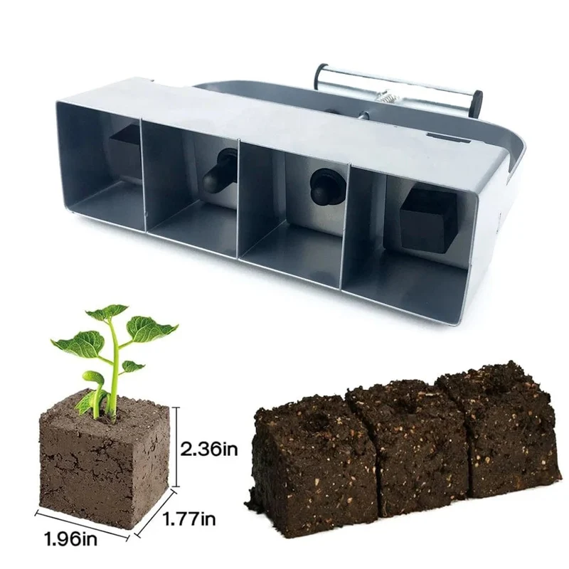 Handheld-Erdblock-Maker für Setzlinge, 2 cm, Bodenblockierwerkzeug für Setzlinge, Gewächshaus, Gartenbedarf