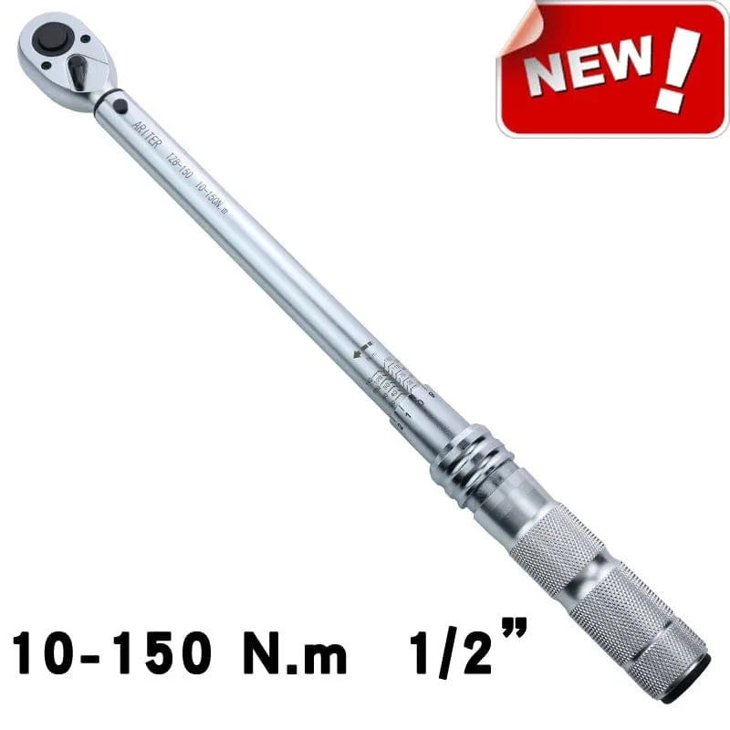 ARITER 1/4 3/8 1/2 Vierkant-Drehmomentschlüssel 0.5-350N.m Genauigkeit 3 ​​% Auto-Fahrrad-Reparatur Handwerkzeuge Schraubenschlüssel Zweiwege-Ratschenschlüssel