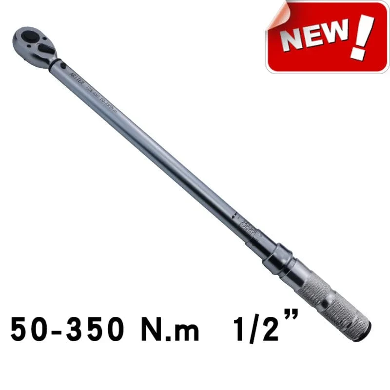 ARITER 1/4 3/8 1/2 Vierkant-Drehmomentschlüssel 0.5-350N.m Genauigkeit 3 ​​% Auto-Fahrrad-Reparatur Handwerkzeuge Schraubenschlüssel Zweiwege-Ratschenschlüssel