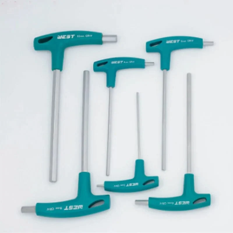 Inbusschlüssel, Sechskantschlüssel, Cr-V-Legierung, Flachkopf, Sechskant, Universal-Schraubendreher, Handwerkzeug, Universal-Schnellverschlussadapter, T-Griff-Schraubenschlüssel