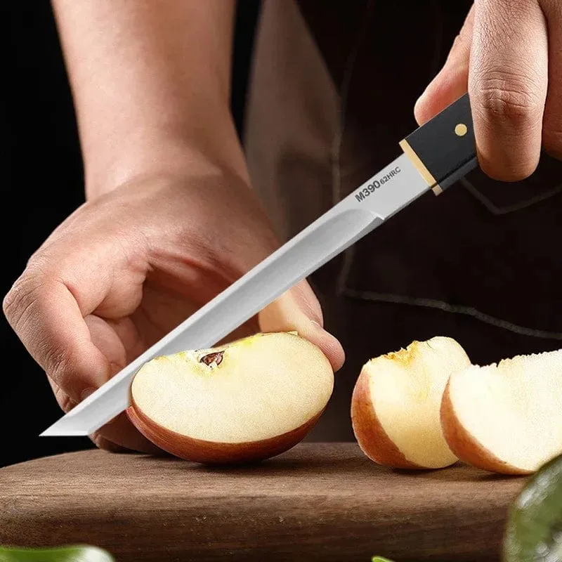2024Geschmiedetes Ausbeinmesser, Fleischerbeil, Edelstahl, mongolisches Küchenhandmesser, Fleisch- und Obstmesser, geröstetes Lammsteakmesser mit Abdeckung
