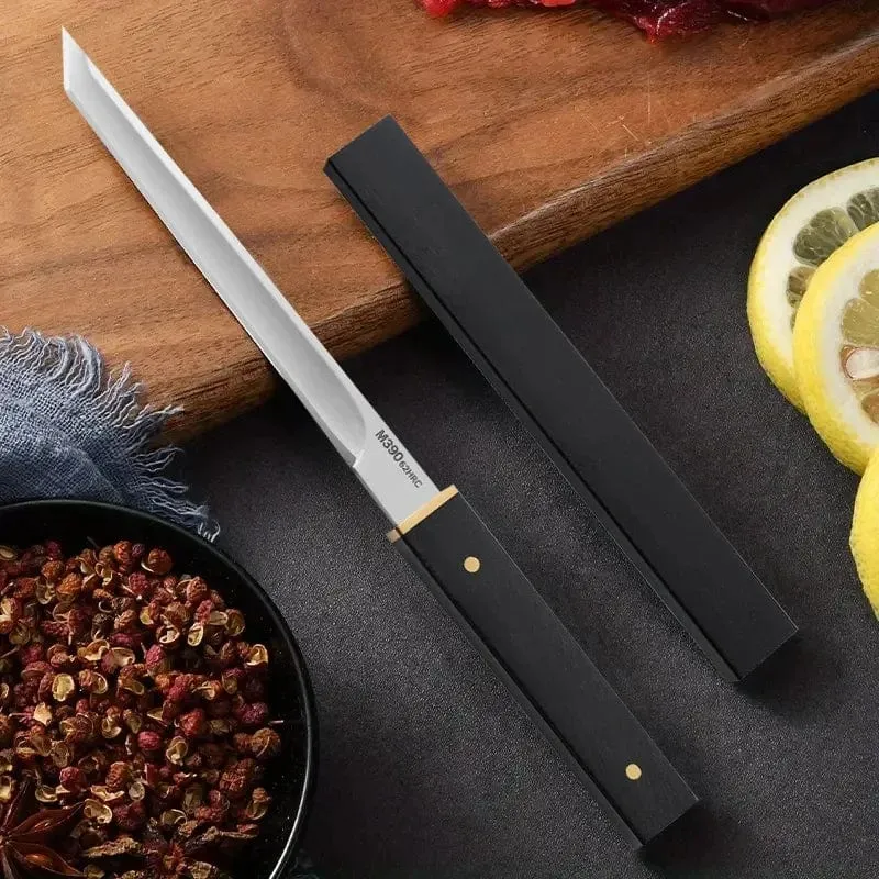 2024Geschmiedetes Ausbeinmesser, Fleischerbeil, Edelstahl, mongolisches Küchenhandmesser, Fleisch- und Obstmesser, geröstetes Lammsteakmesser mit Abdeckung