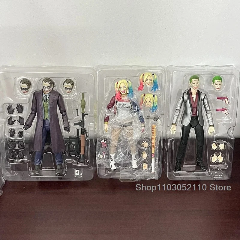 SHF Joker Harley Quinn Actionfigur Film Joker Quinn Anime Horror Modell Gemeinsames bewegliches Spielzeug Halloween Geschenke