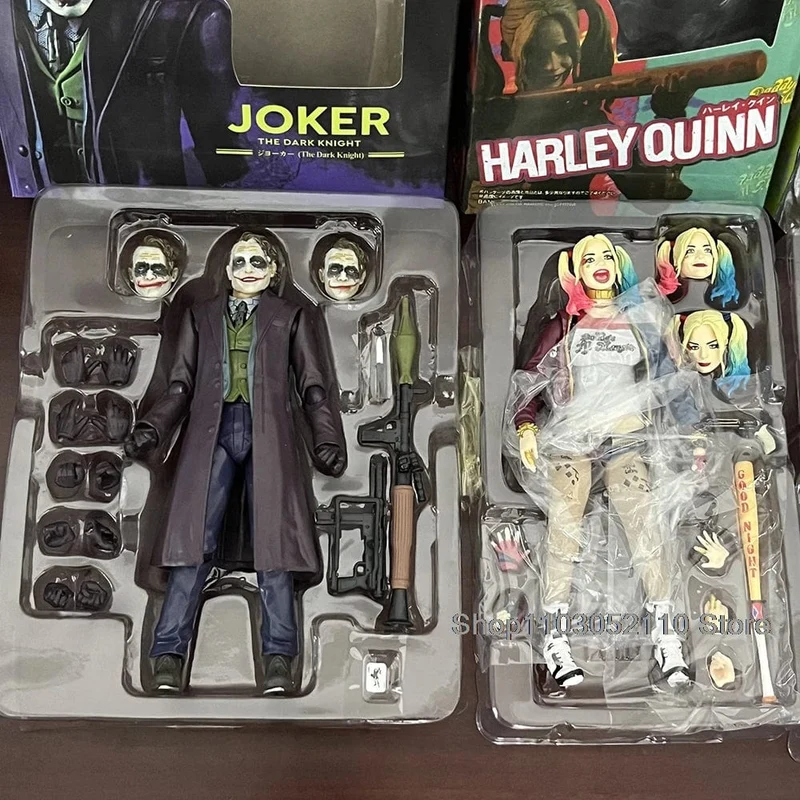 SHF Joker Harley Quinn Actionfigur Film Joker Quinn Anime Horror Modell Gemeinsames bewegliches Spielzeug Halloween Geschenke