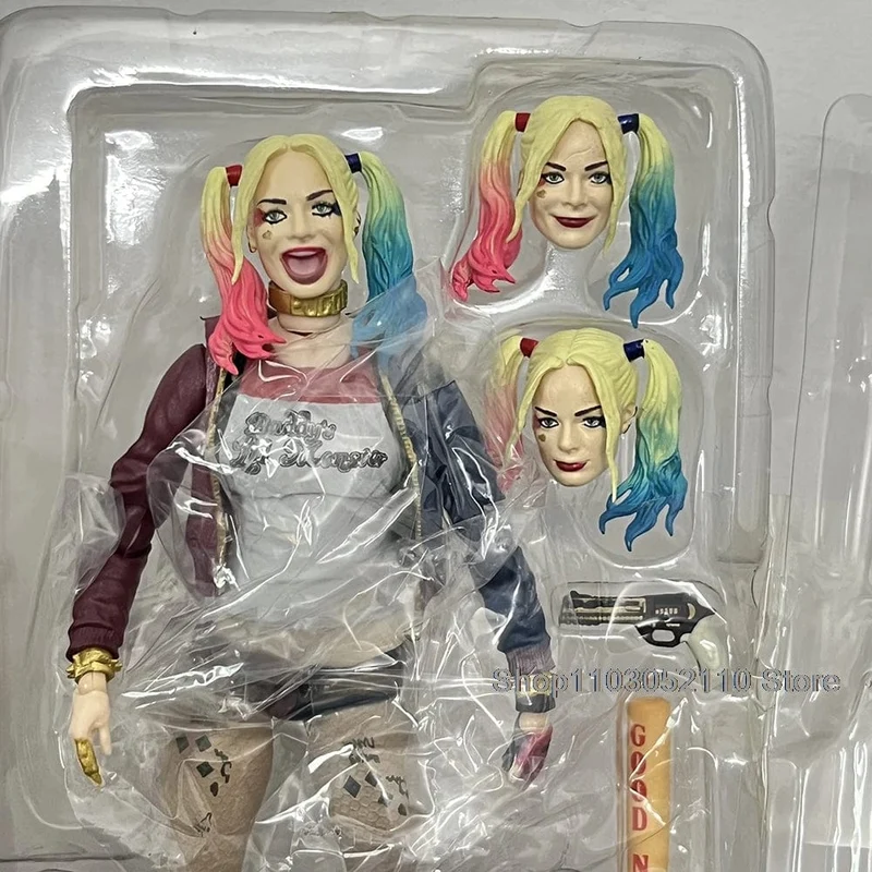 SHF Joker Harley Quinn Actionfigur Film Joker Quinn Anime Horror Modell Gemeinsames bewegliches Spielzeug Halloween Geschenke