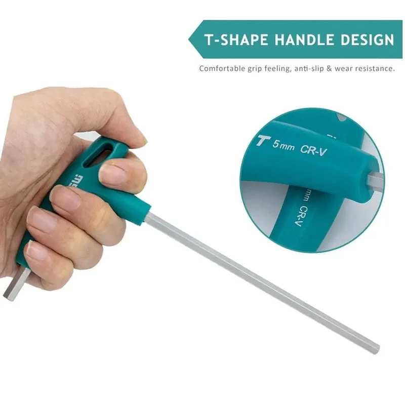 T-Griff Sechskant-Inbusschlüssel Schrauben Schraubendreher Treiber Werkzeug Inbusschlüssel 2mm/2.5mm/3mm/4mm/5mm/6mm/8mm/10mm T-Griff Schraubenschlüssel Inbusschlüssel