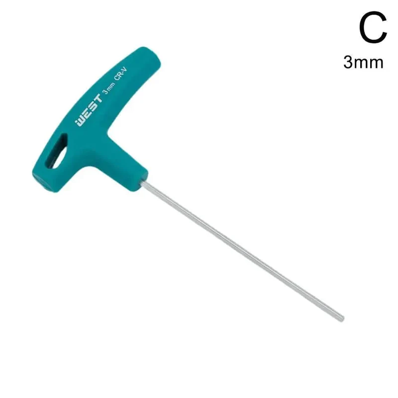 T-Griff Sechskant-Inbusschlüssel Schrauben Schraubendreher Treiber Werkzeug Inbusschlüssel 2mm/2.5mm/3mm/4mm/5mm/6mm/8mm/10mm T-Griff Schraubenschlüssel Inbusschlüssel