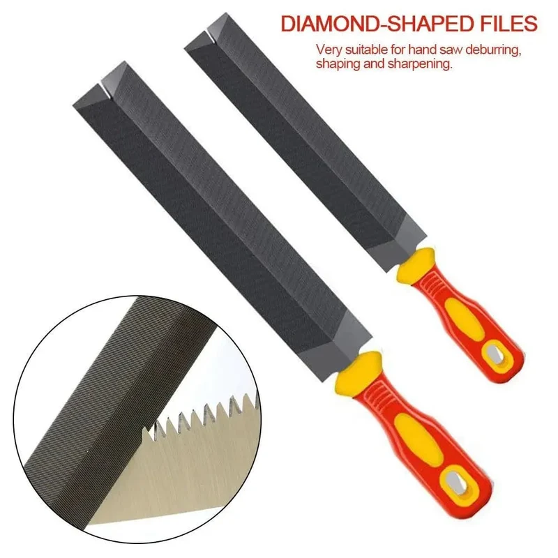 1 Stück 6/8 Zoll Rautenförmige Feilen Sägefeilen Handsäge zum Schärfen, Richten, Holzschnitzen, Metall, Glas, Schleifwerkzeug