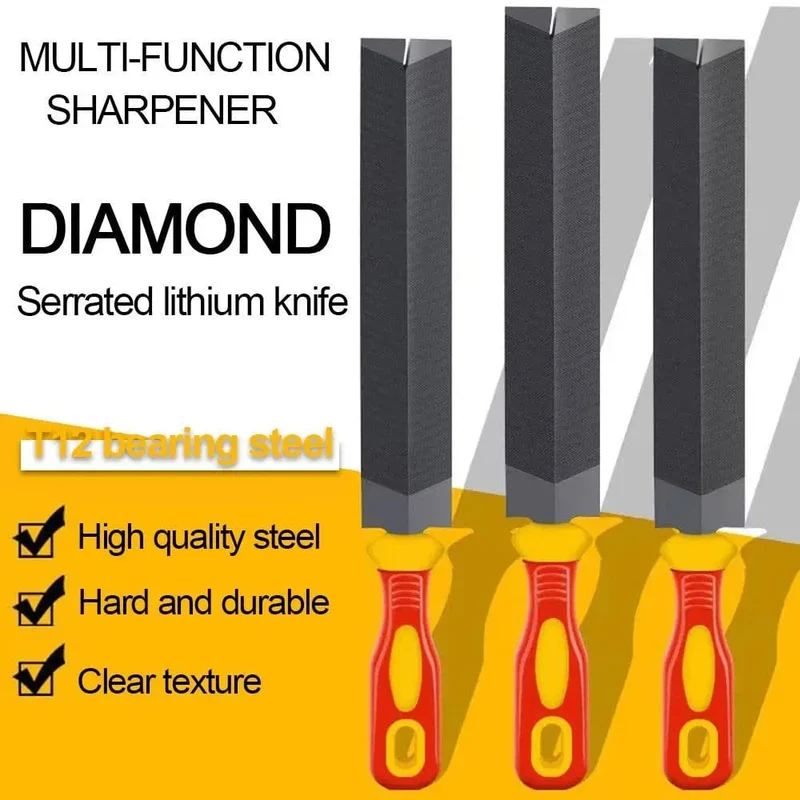 1 Stück 6/8 Zoll Rautenförmige Feilen Sägefeilen Handsäge zum Schärfen, Richten, Holzschnitzen, Metall, Glas, Schleifwerkzeug