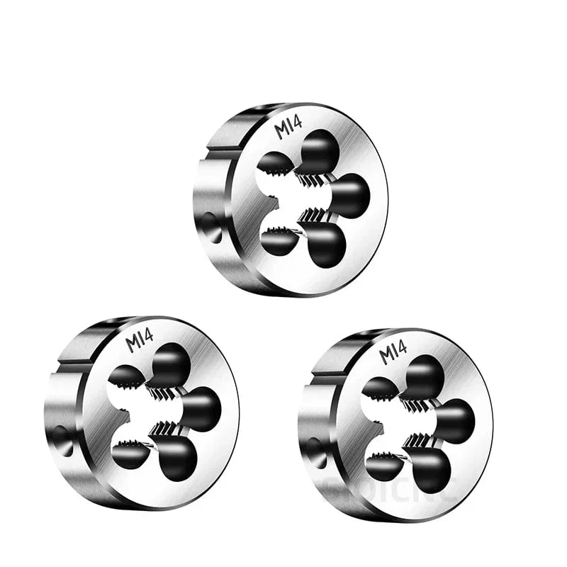SIQICNC Rechtsgewinde-Schneideisen, 1 Stück, M1, M2, M3, M4, M5, M6, M7, M8, M9, M10, M11, M12, M13, M14, M15, M16, Metallgewindewerkzeug, metrisches Gewinde-Schneideisen