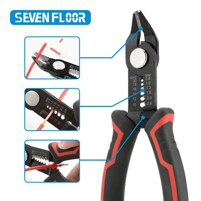 Abisolierzange, automatische Abisolierzange, Kabel-Crimpzange, Elektriker-Reparaturwerkzeuge, Abisolierzange, Handwerkzeuge