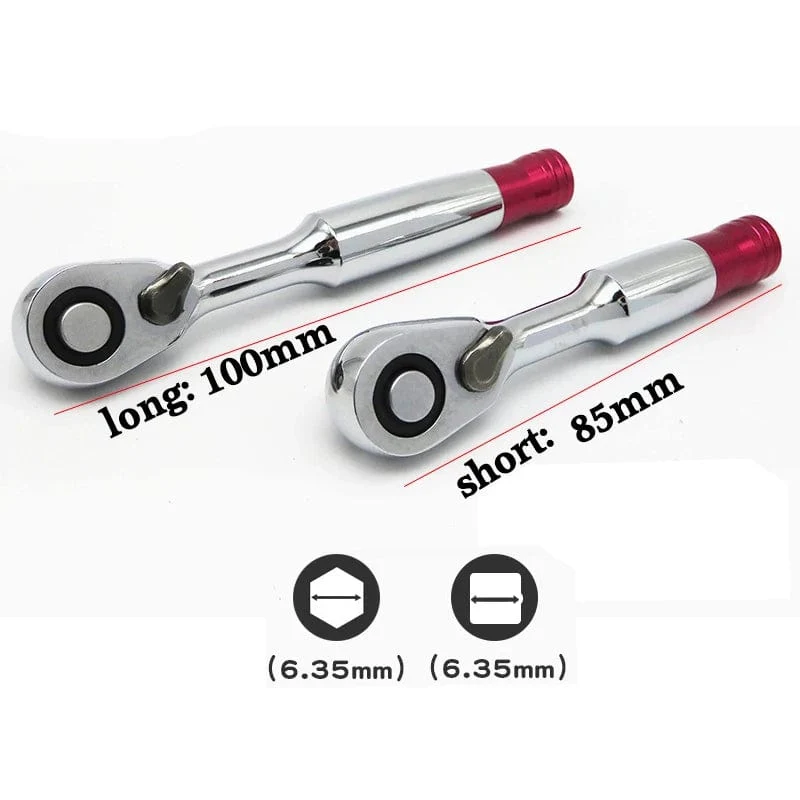 2 in1 Mini Hex Bit Treiber Ratschenschlüssel Set Hand Reparatur Werkzeug Für Fahrzeug Fahrrad Fahrrad Steckschlüssel 72 Zähne Kit werkzeug