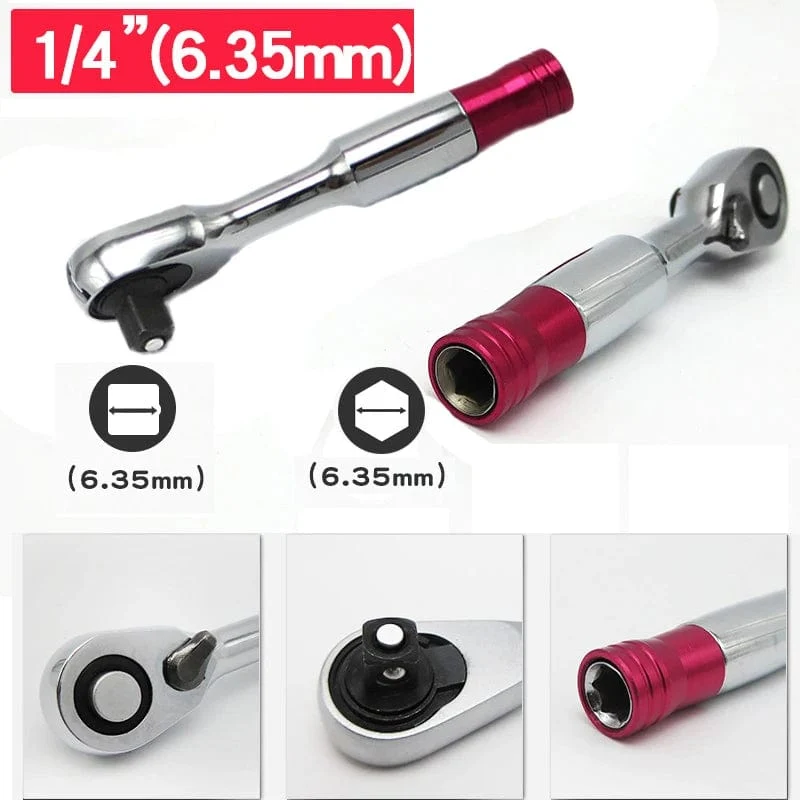 2 in1 Mini Hex Bit Treiber Ratschenschlüssel Set Hand Reparatur Werkzeug Für Fahrzeug Fahrrad Fahrrad Steckschlüssel 72 Zähne Kit werkzeug
