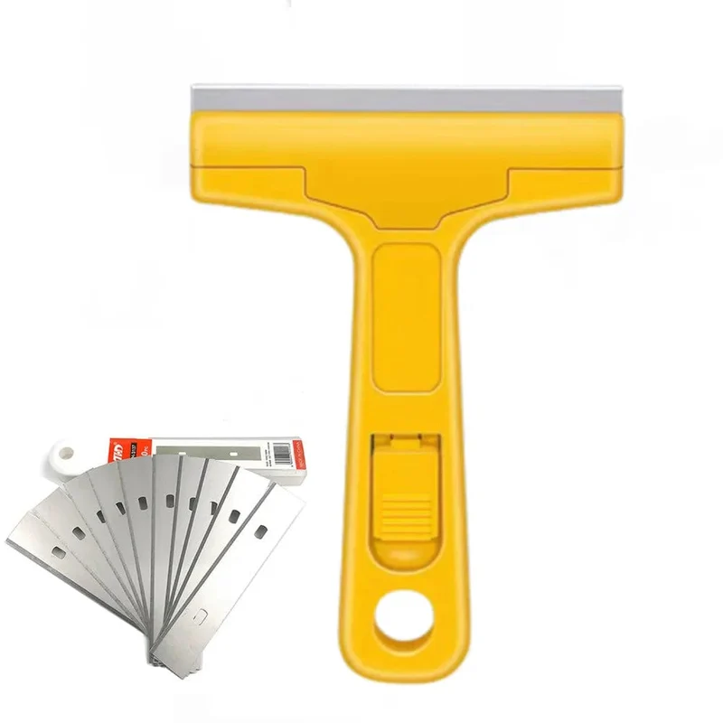 100 mm Reinigungsschaufel-Schneider, tragbares Reinigungsmesser, Glasbodenfliesen-Schaberklinge, Nahtentfernung, Haushalts- und Küchenhandwerkzeug