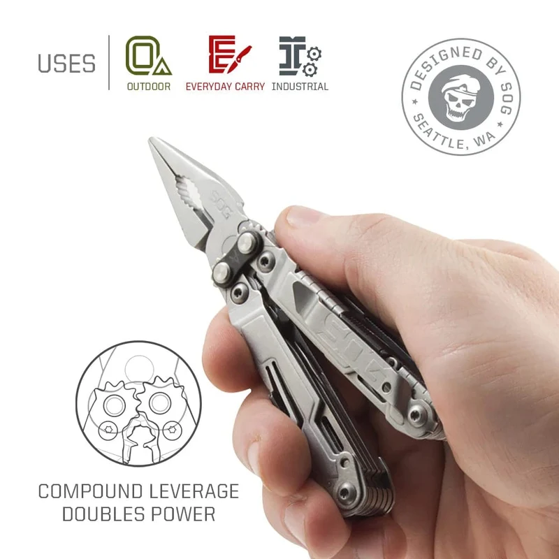 SOG 18 in 1 PowerPint Multi-Tool Zange Mini Klapp Hand Werkzeuge Tragbare EDC Outdoor Survival Camping Ausrüstung PP1001/1002-CP